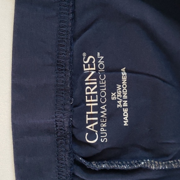 CATHERINES Plus Pull On Skort With Pockets - 5X - Navy - Picture 8 of 8